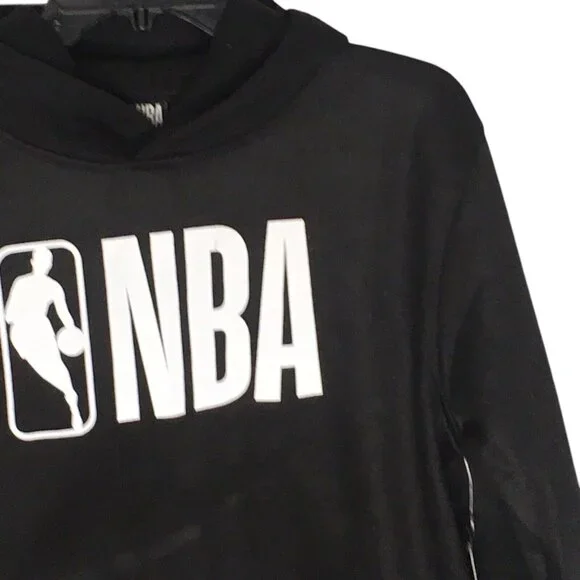NBA Boy Size XL 18-20 Black Long Sleeve  Hoodie Sweatshirt Athletic Basketball - Picture 3 of 15